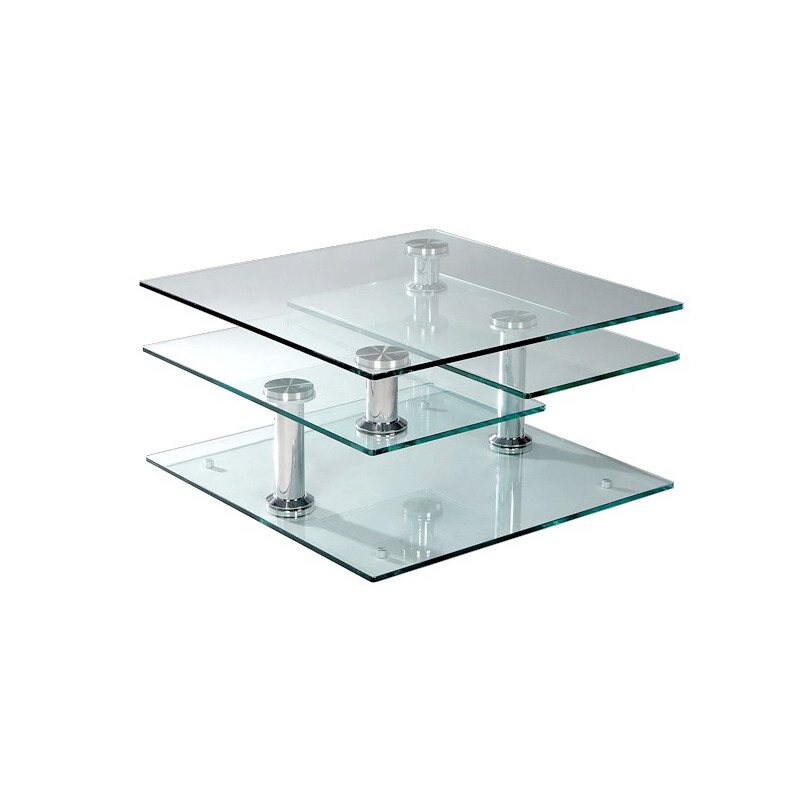 Vintage Modular glass coffee table - 2000s