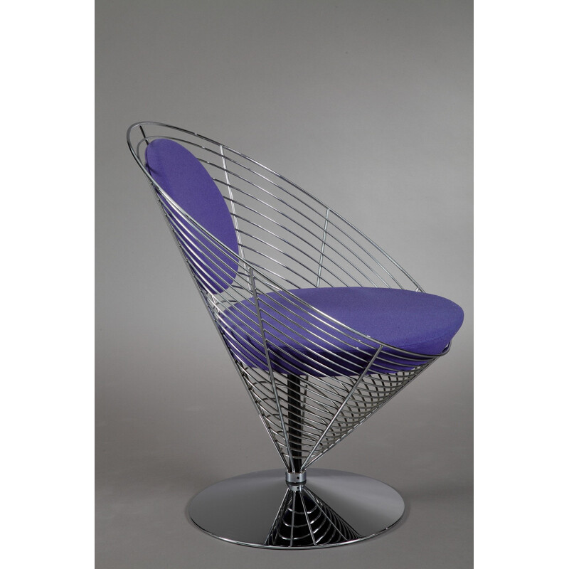 Set of Wire Cone chairs and  table, Verner PANTON - 1980s