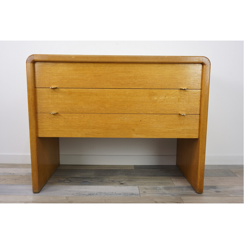 Vintage wooden chest of drawers by Bob Van Den Berghe for Van Den Berghe Pauvers - 1960s