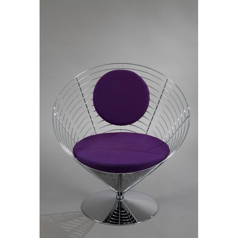 Set of Wire Cone chairs and  table, Verner PANTON - 1980s