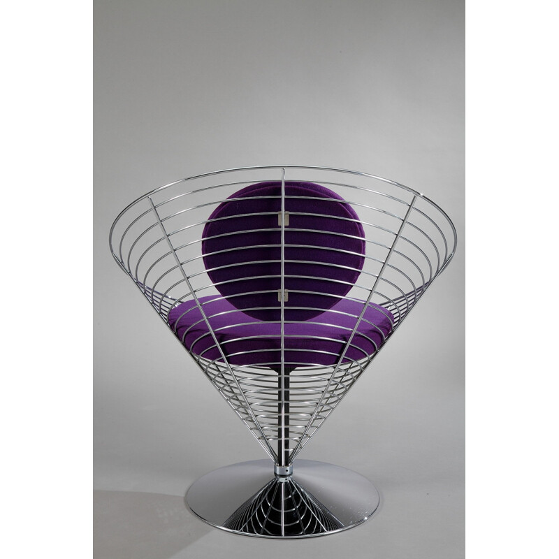 Set of Wire Cone chairs and  table, Verner PANTON - 1980s