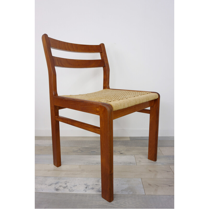 Set of 4 vintage Danish chairs in teak by Jorgen Henrik Moller - 1960s