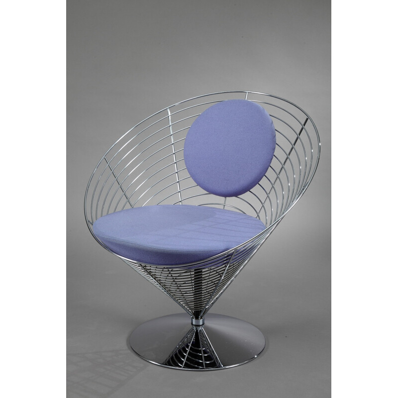 Set of Wire Cone chairs and  table, Verner PANTON - 1980s