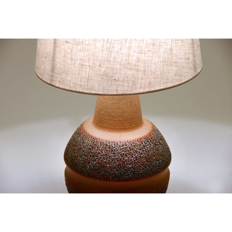 Vintage Stoneware table lamp by Einar Johansen - 1960s