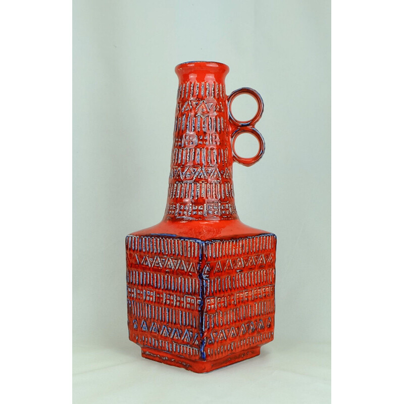 Vase vintage en céramique par Bodo Mans pour Bay Keramik - 1960