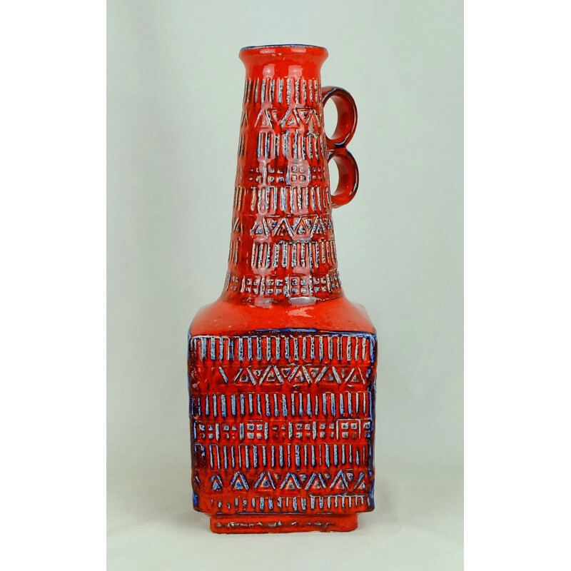 Vintage pottery vase by Bodo Mans for Bay Keramik - 1960s