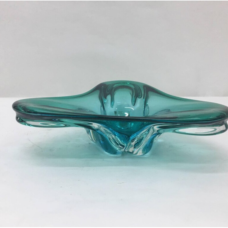 Vintage Submerged Murano Glass Ashtray - 1970s