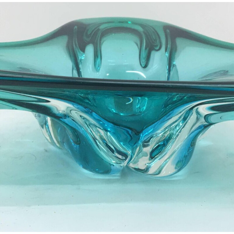 Vintage Submerged Murano Glass Ashtray - 1970s