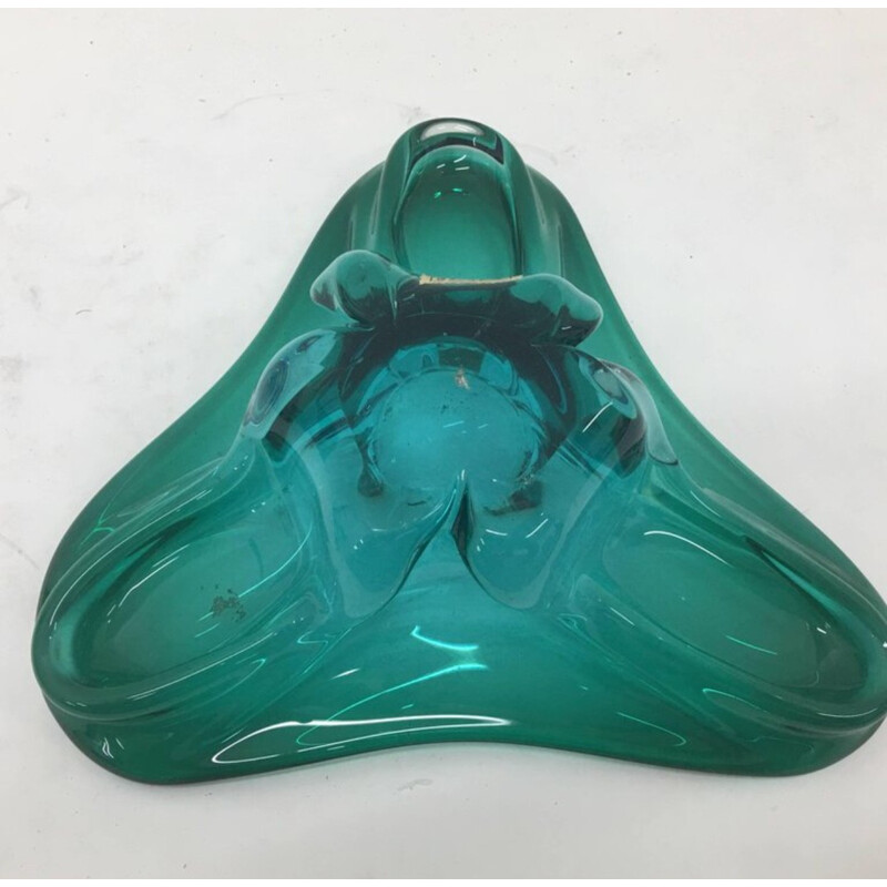 Vintage Submerged Murano Glass Ashtray - 1970s