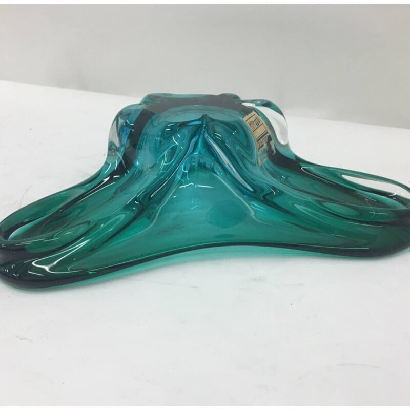 Vintage Submerged Murano Glass Ashtray - 1970s
