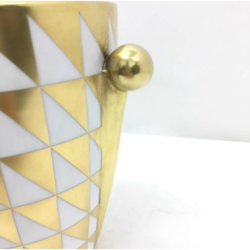 Vintage Biscuit Vase by Ginori - 1980s