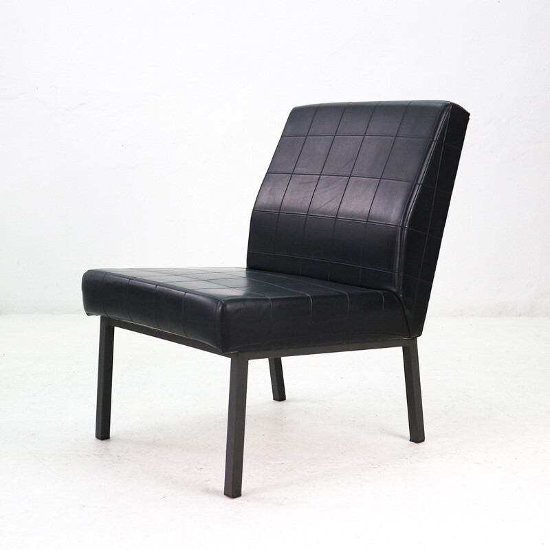 Vintage Easy Chair from Leatherette and Steel - 1960s