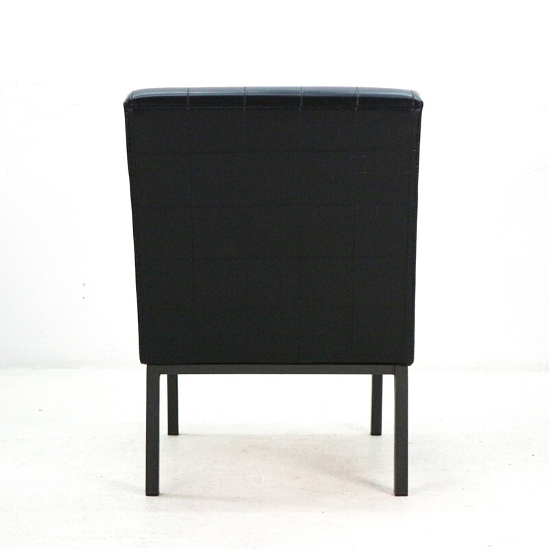 Vintage Easy Chair from Leatherette and Steel - 1960s