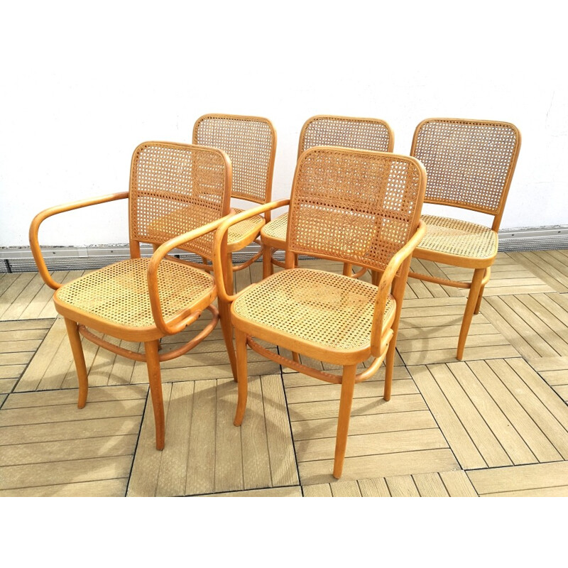 Chairs and armchairs by Josef Hoffman for  Thonet - 1930s