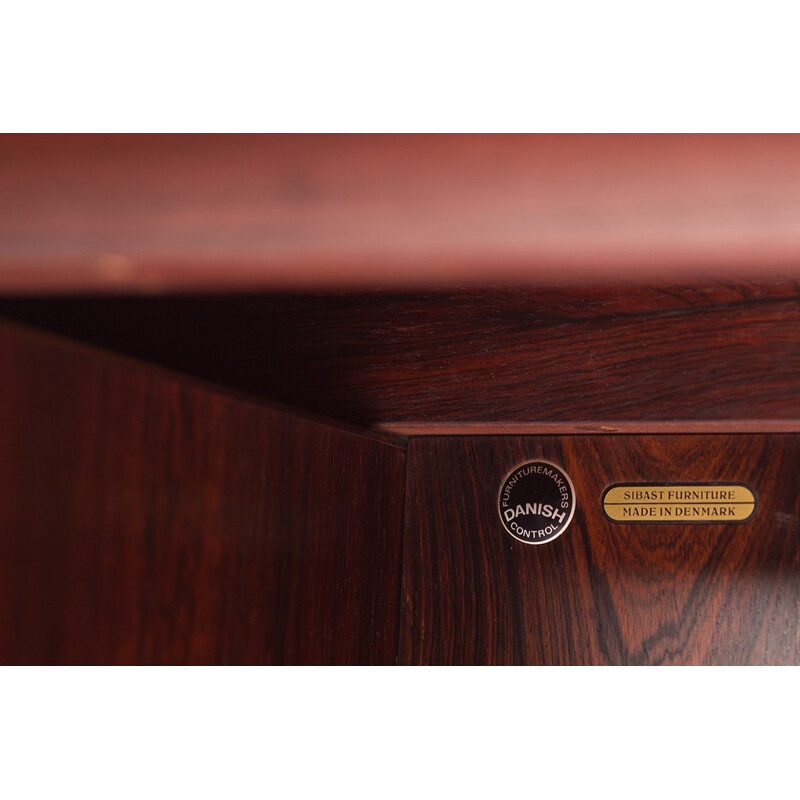 Vintage rosewood desk by Arne Vodder for Sibast Furniture - 1960s