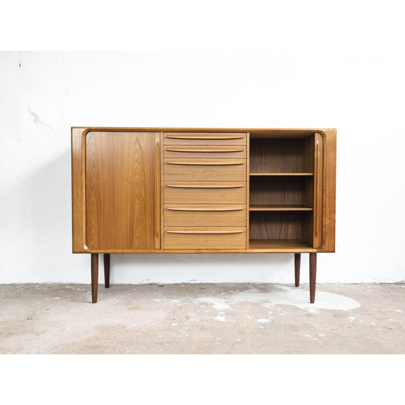 Vintage Danish highboard in teak - 1960s