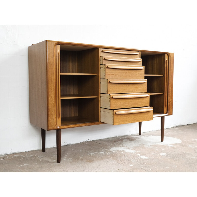 Vintage Danish highboard in teak - 1960s