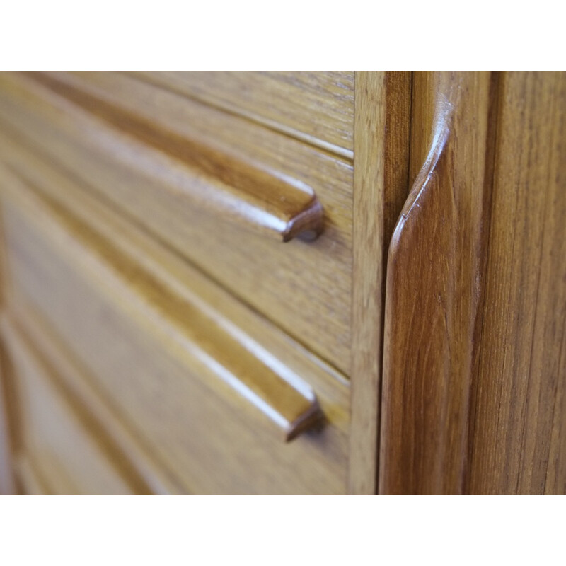 Vintage Danish highboard in teak - 1960s