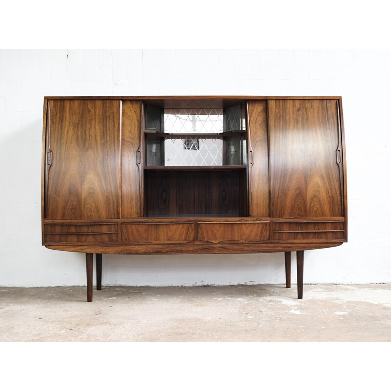 Vintage Danish highboard in rosewood - 1960s