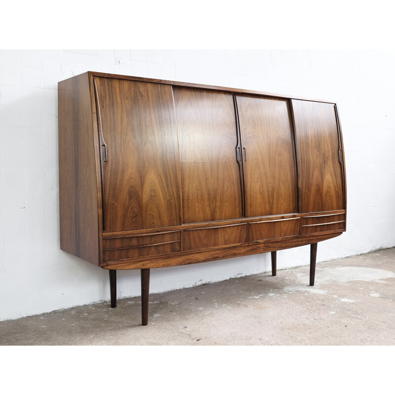 Vintage Danish highboard in rosewood - 1960s