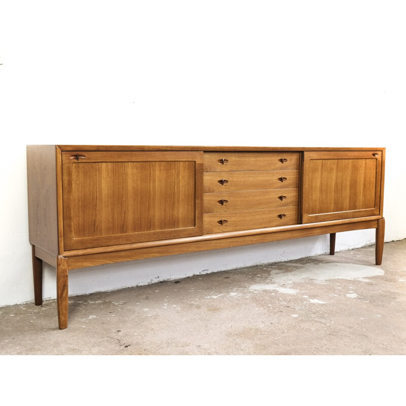 Vintage sideboard in teak by HW Klein for Bramin - 1960s