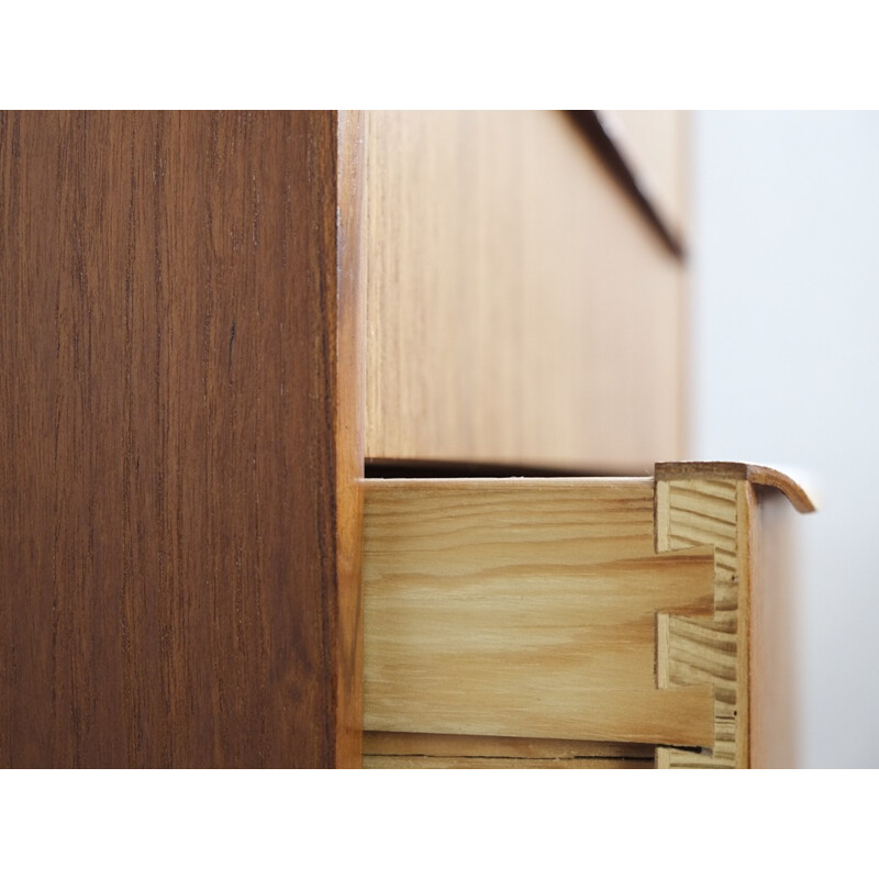 Vintage Danish chest of 6 drawers in teak - 1960s