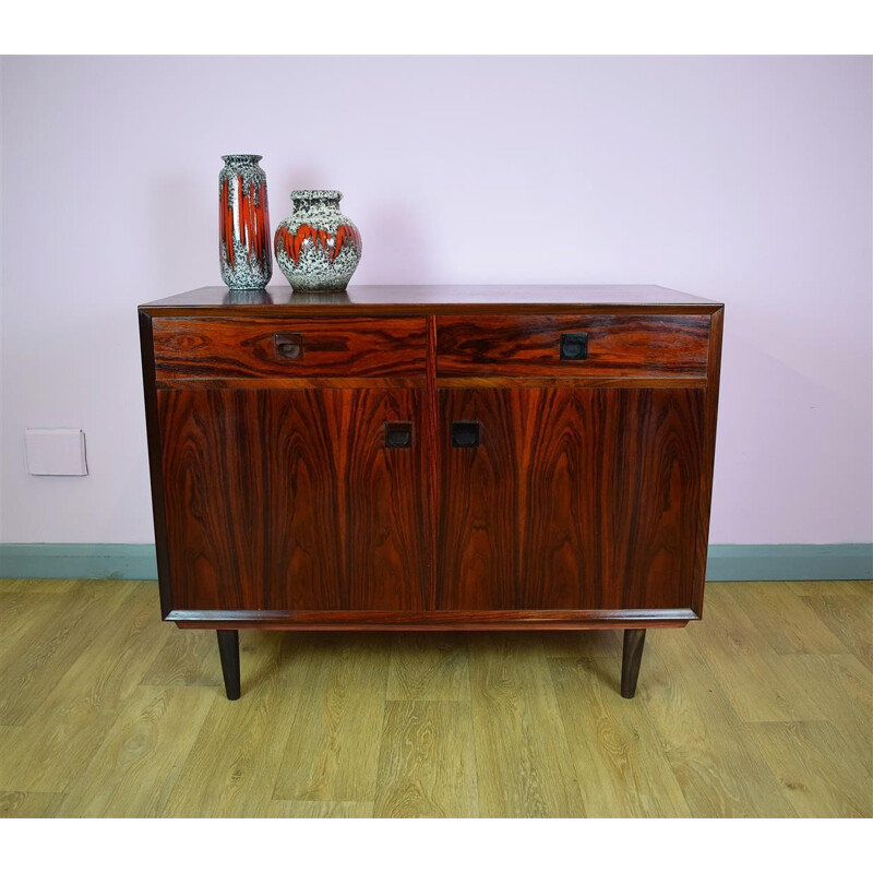 Vintage Danish Brouer Rosewood Sideboard TV Cabinet with Drawers - 1970s