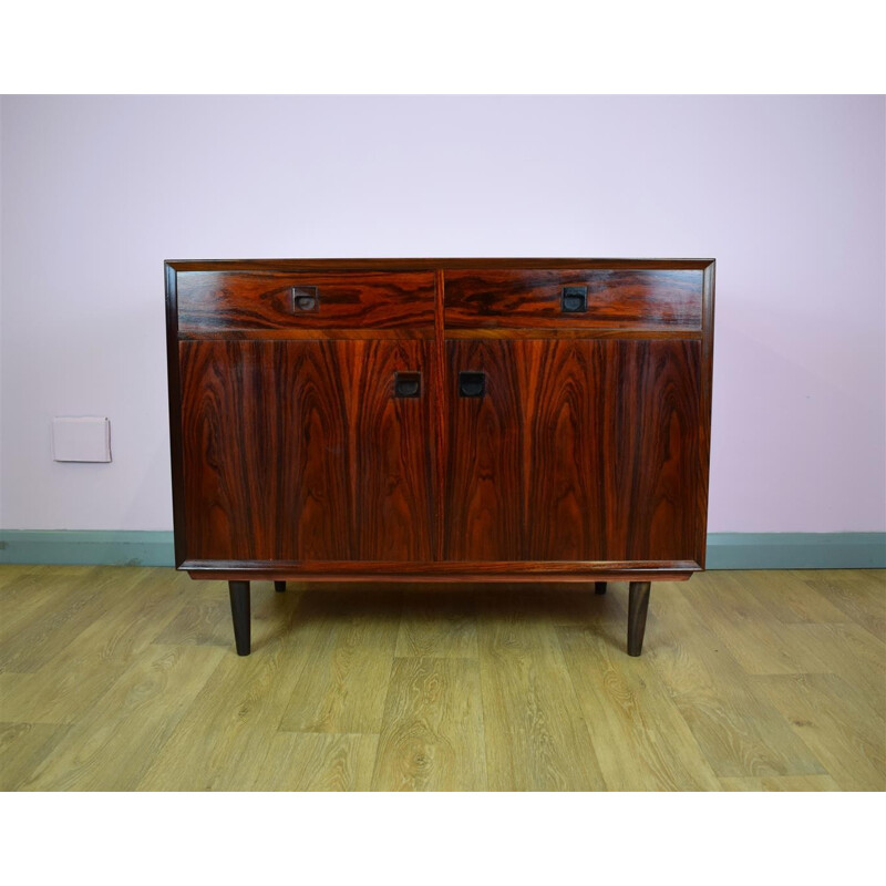 Vintage Danish Brouer Rosewood Sideboard TV Cabinet with Drawers - 1970s