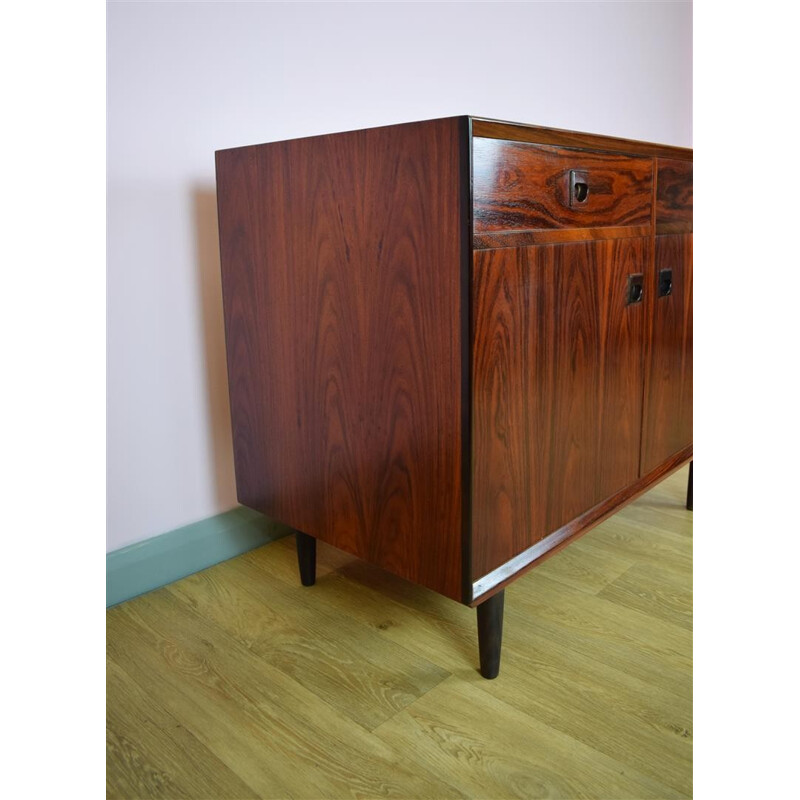 Vintage Danish Brouer Rosewood Sideboard TV Cabinet with Drawers - 1970s