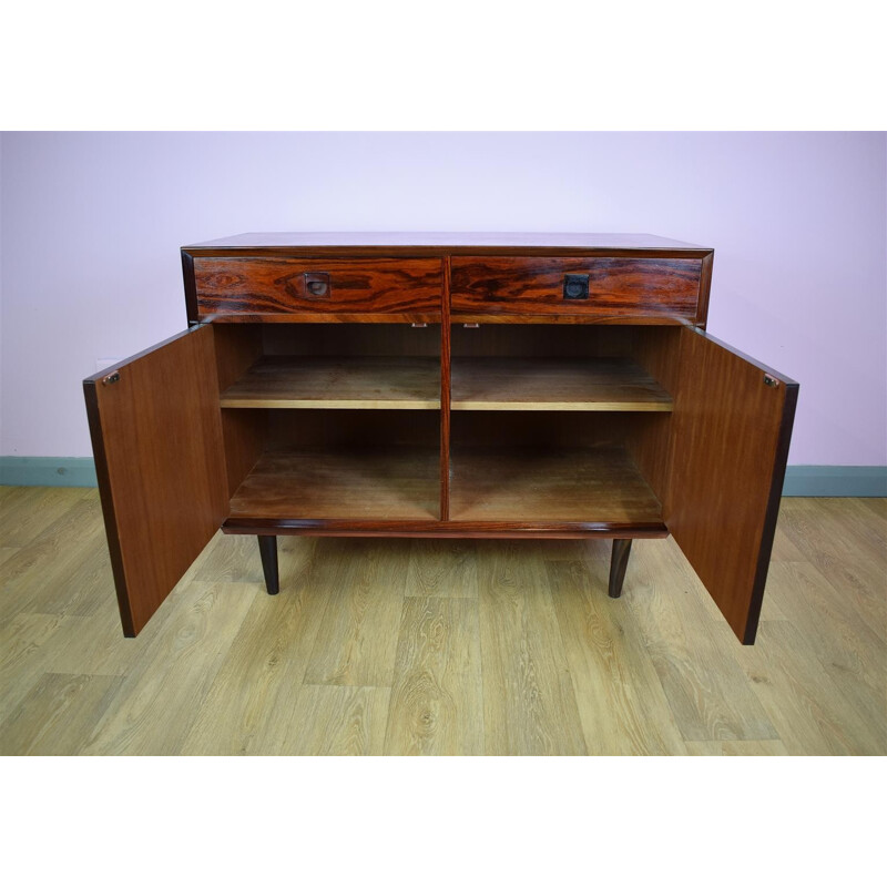 Vintage Danish Brouer Rosewood Sideboard TV Cabinet with Drawers - 1970s