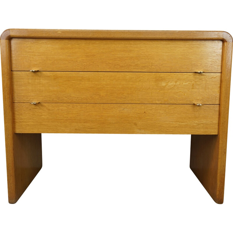 Vintage wooden chest of drawers by Bob Van Den Berghe for Van Den Berghe Pauvers - 1960s