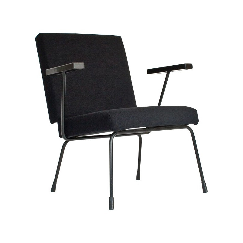 Gispen black armchair "415/1401", Wim RIETVELD - 1950s