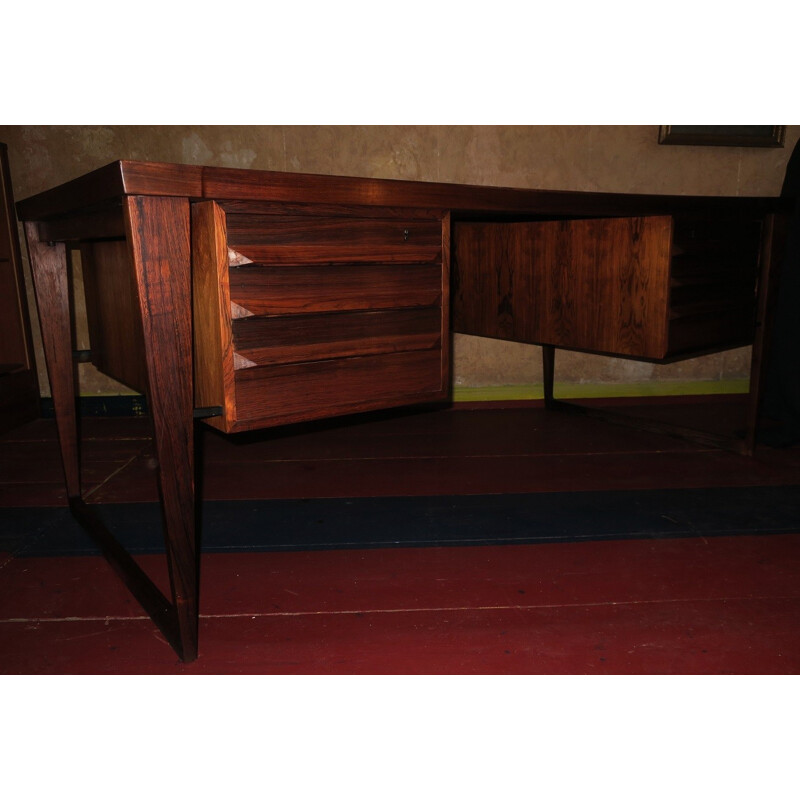 Rozenhouten bureau van Kai Kristiansen voor Feldballes Mobelfabrik - 1960