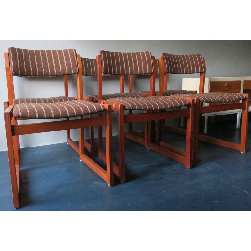 Set of 6 Danish Teak vintage Chairs by KS Mobler - 1960s