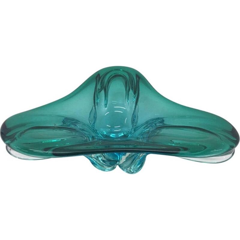 Vintage Submerged Murano Glass Ashtray - 1970s