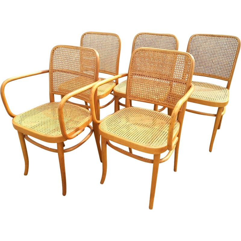 Chairs and armchairs by Josef Hoffman for  Thonet - 1930s