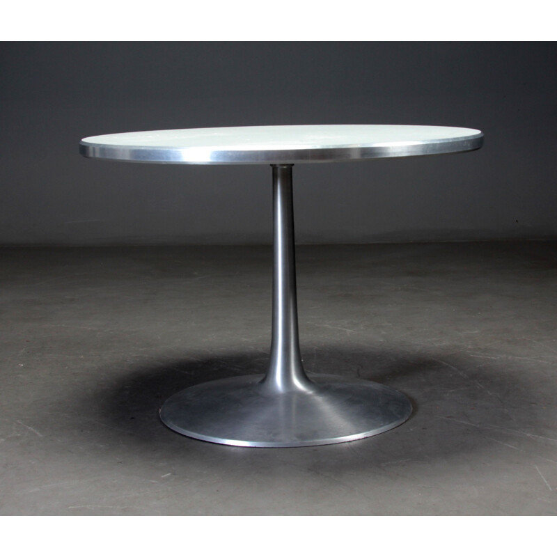 Vintage Circular dining table by Poul Cadovius - 1960s