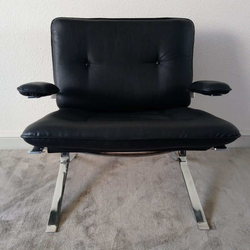 Set of 5 vintage modular low chairs - 1970s