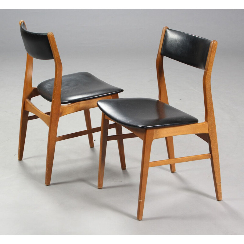 Vintage beech chairs for Faldsled - 1960s