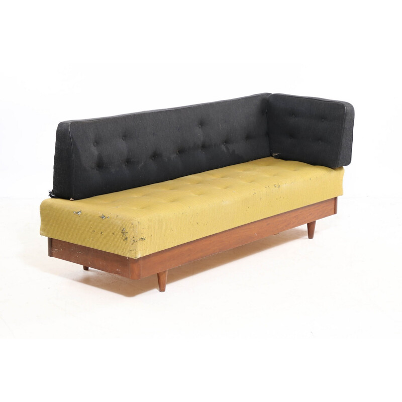 Vintage danish two toned yellow-grey daybed - 1956