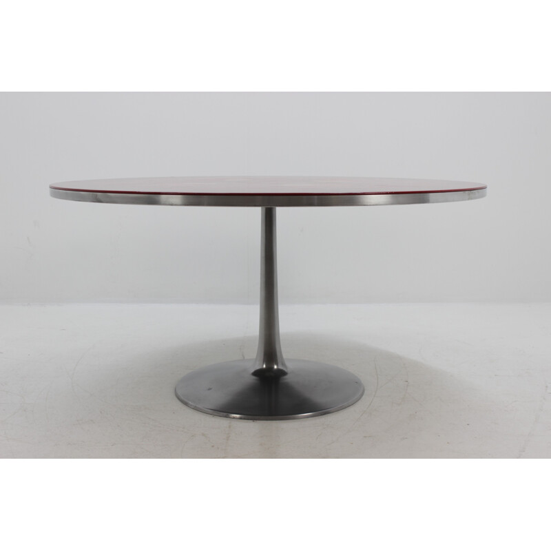 Vintage Circular Dining Table by Poul Cadovius - 1970s