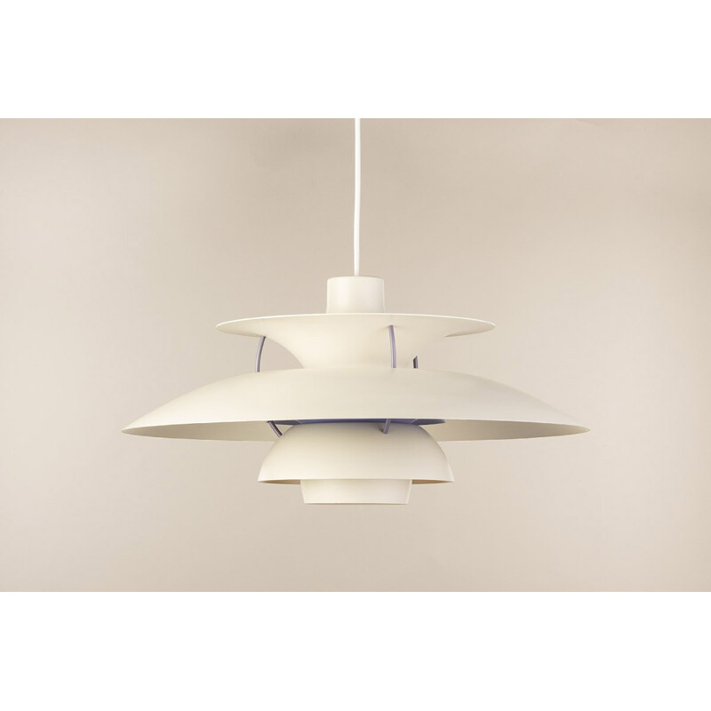 Vintage white PH5 pendant by Poul Henningsen for Louis Poulsen - 1950s