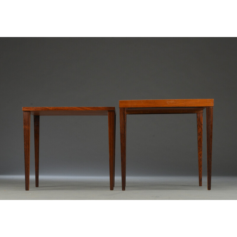 Vintage Pair Square Coffee Tables - 1960s