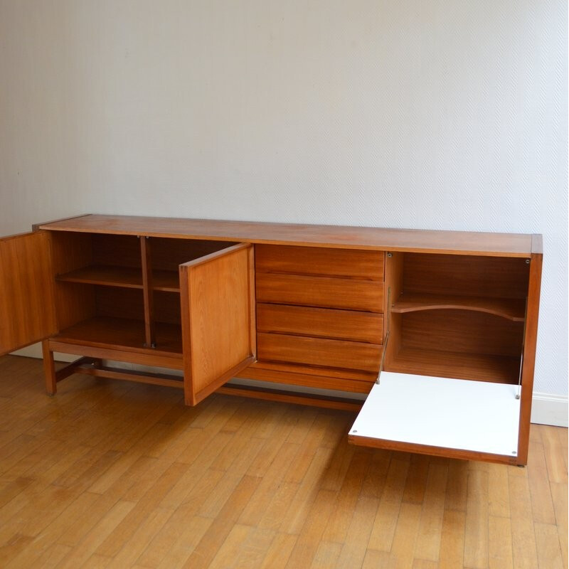 Vintage Scandinavian Teak Sideboard By Gerhard Berg - 1960s