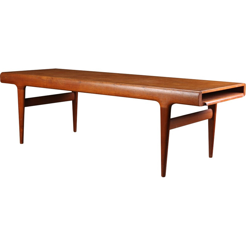 Teak coffee table with extensions by Johannes Andersen for Uldum Møbelfabrik - 1960s