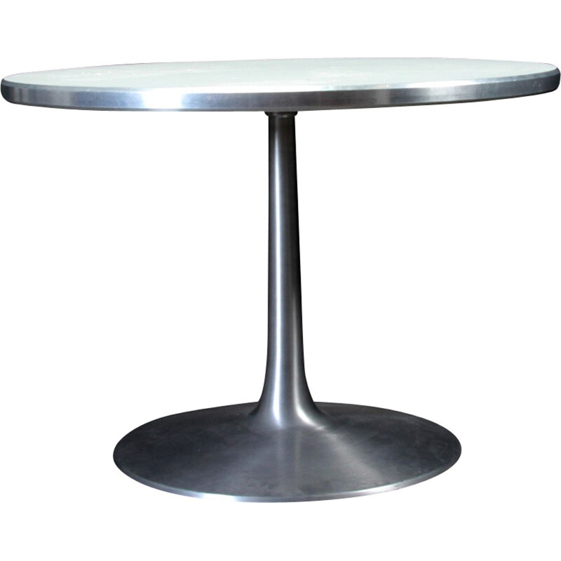 Vintage Circular dining table by Poul Cadovius - 1960s