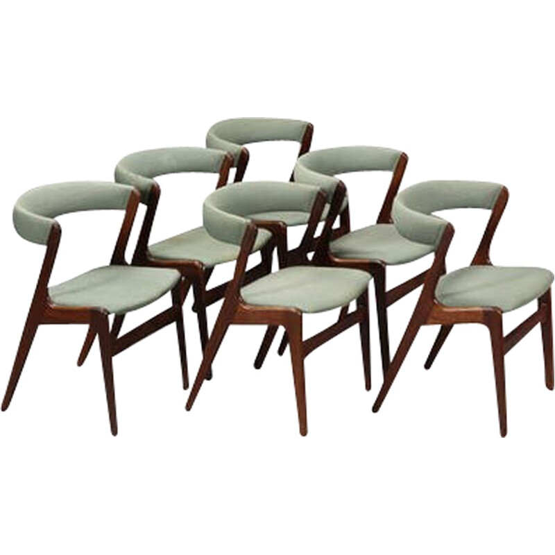 Set of 6 Vintage Teak Dining Chairs - 1960s