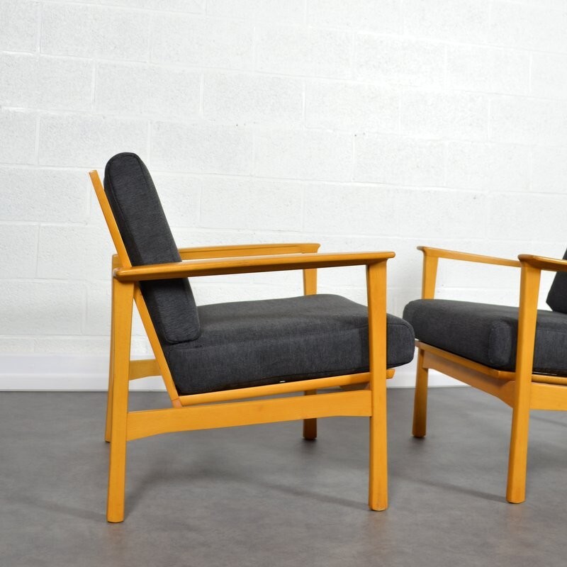 Pair of vintage Scandinavian armchairs - 1960s