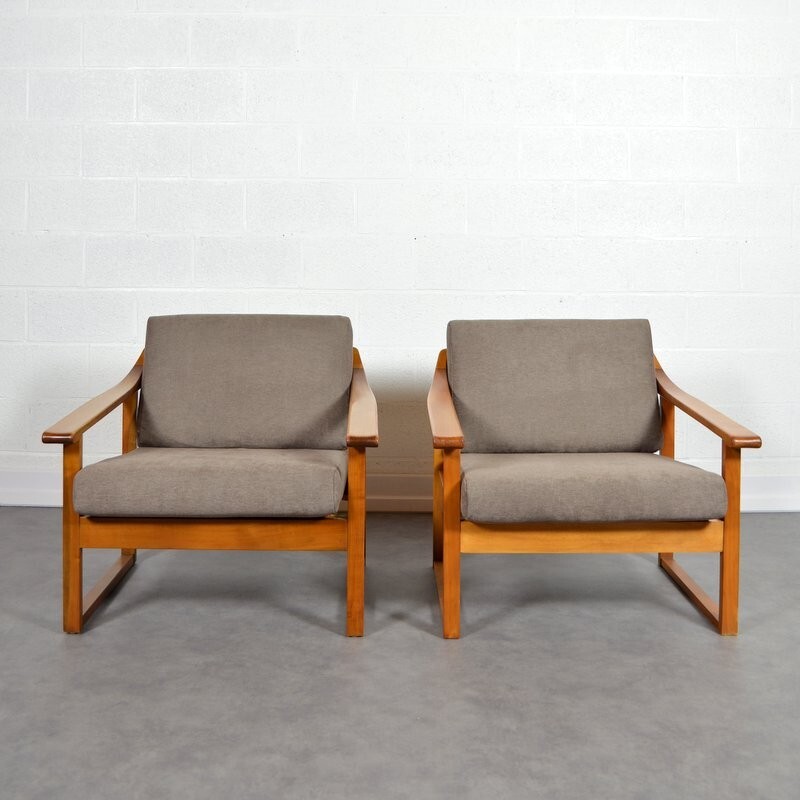 Vintage pair of Scandinavian armchairs - 1960s