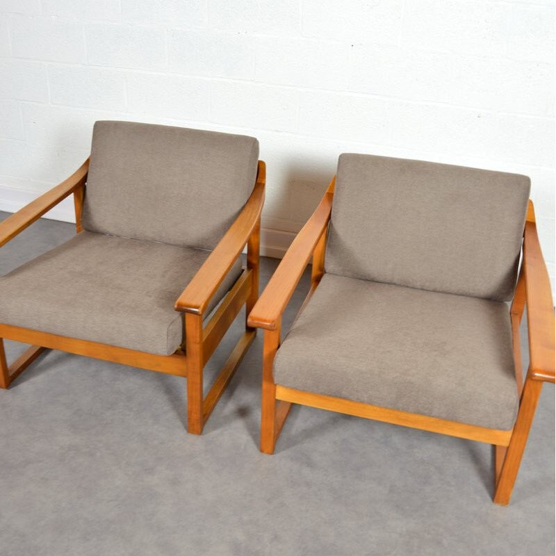 Vintage pair of Scandinavian armchairs - 1960s